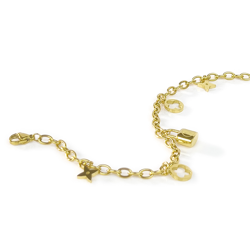 Second image of Four-pointed star lock bracelet