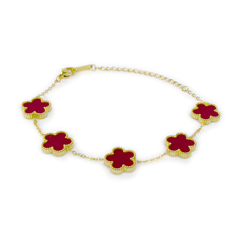 Second image of Lucky Four-Leaf Clover Bracelet