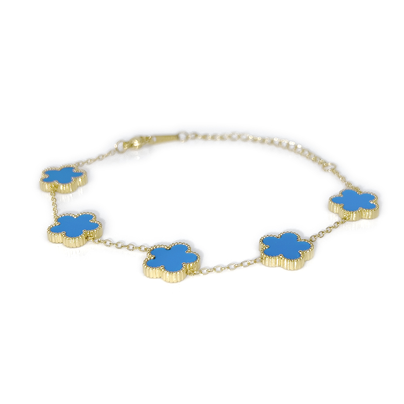 Lucky Four-Leaf Clover Bracelet