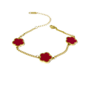 五叶草手链（光面）三朵花瓣-2