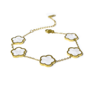 五叶草手链（光面）五朵花瓣-2