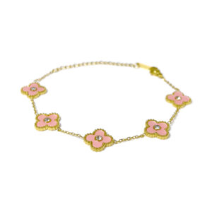 四叶草单面镶钻手链-1