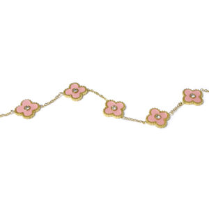 四叶草单面镶钻手链-3