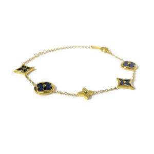 四叶草贝母手链-黑色-5