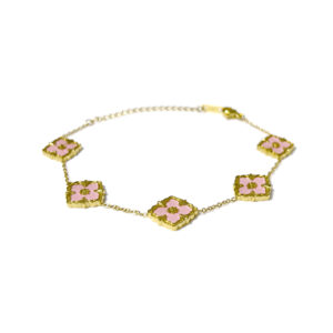 紫罗兰手链-粉色