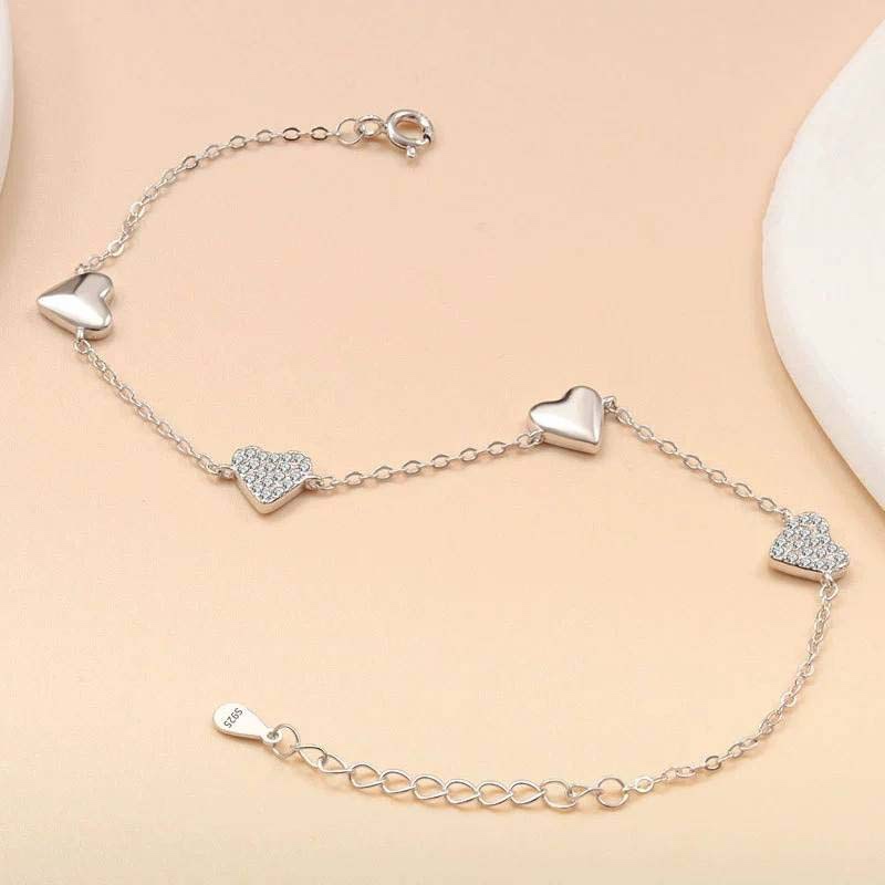 Second image of S925 silver airplane-shaped bracelet