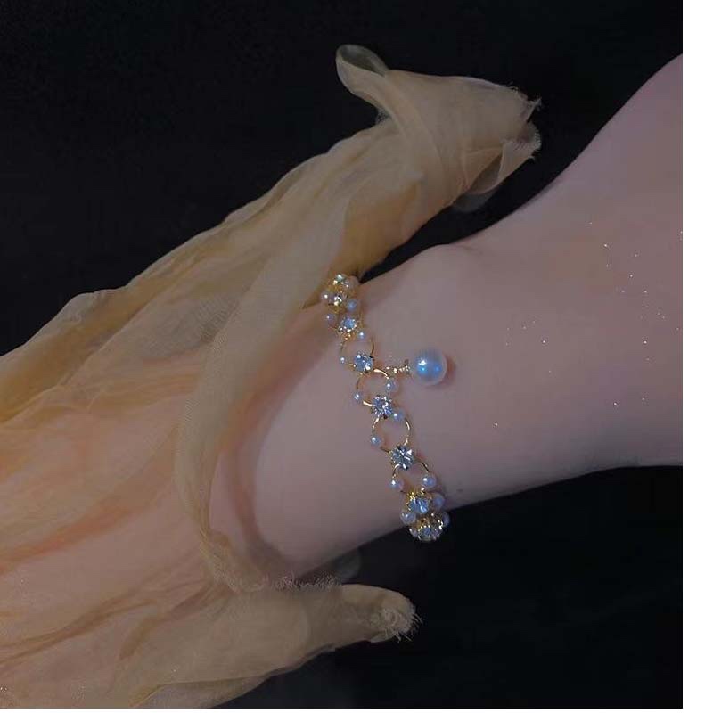 Second image of Luxury Pearl & Crystal Statement Bracelet