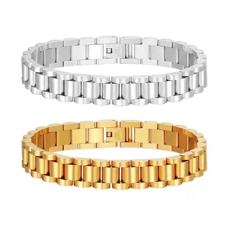 metal watch-link bracelet