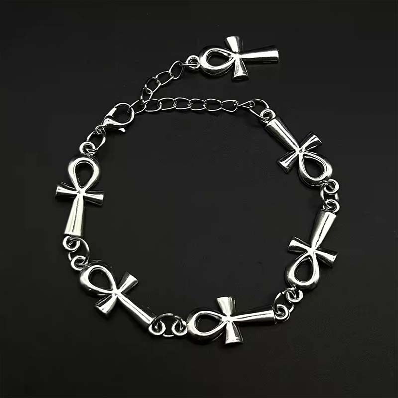 Ankh symbol chain bracelet 