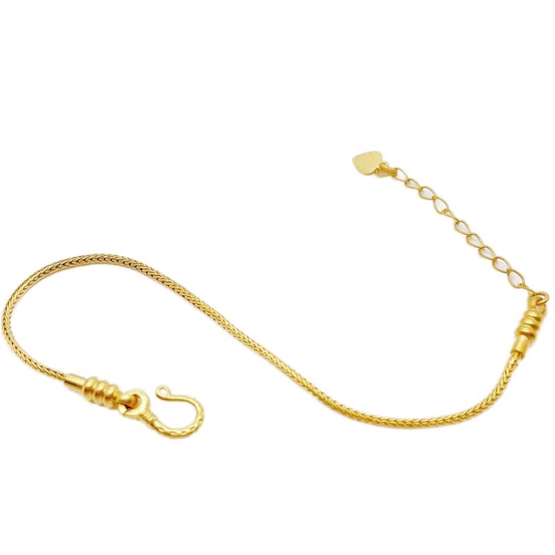 gold braided adjustable bracelet