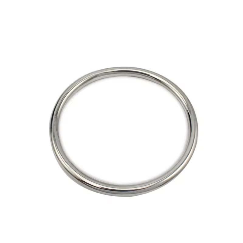 Second image of Polished Round Strip Metal Bangle