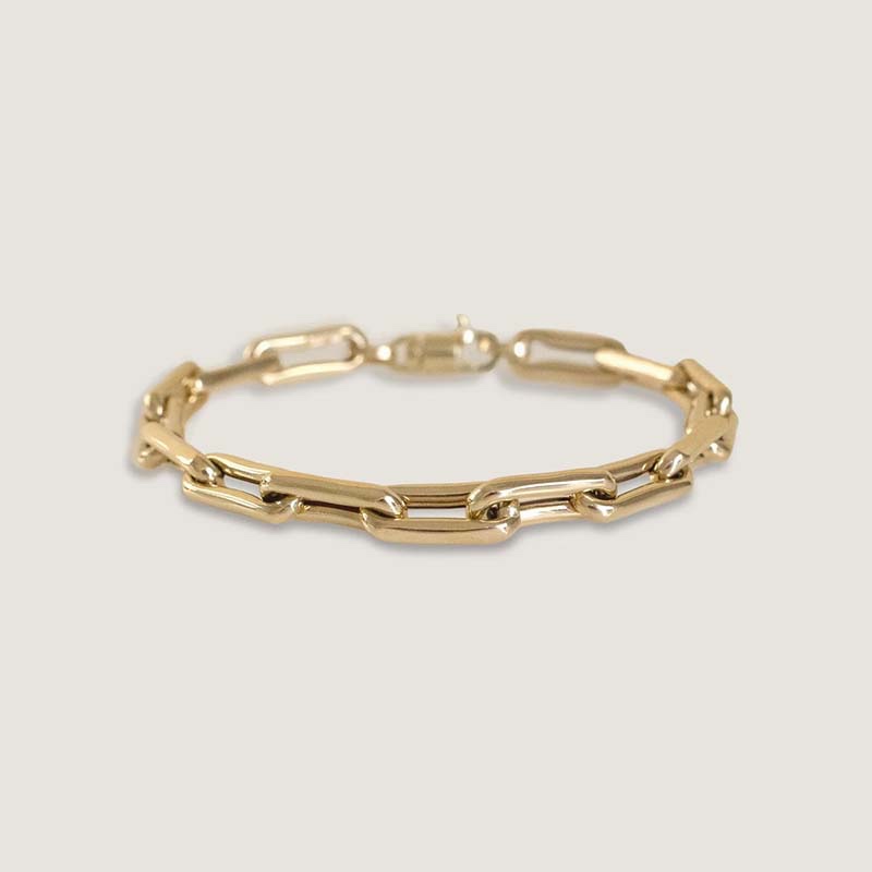 Rectangular Link Metal Bracelet