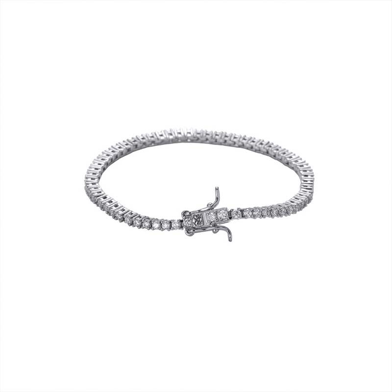 Full-Diamond Tennis Bracelet