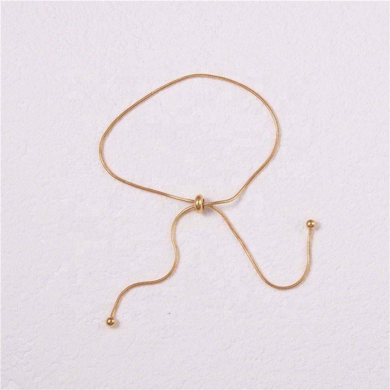 Second image of Drawstring Snake Chain Bracelet