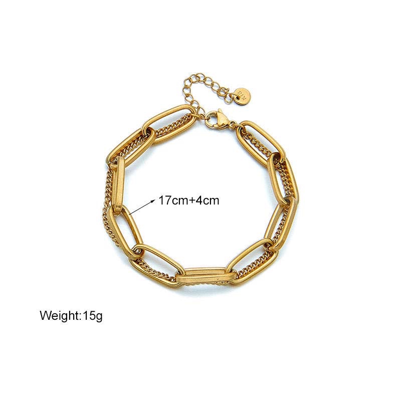 Second image of Double-Layer Cuban Chain Bracelet